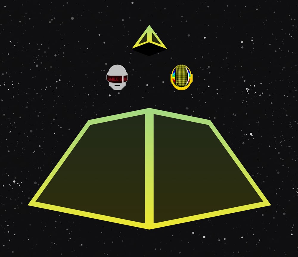 Daft Punk recreated in CSS